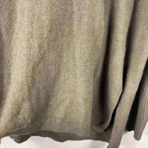 Aritzia Babaton Linen Wool Blend Baylor V-neck Long Sleeve Sweater Green XXS/XS - Picture 5 of 12
